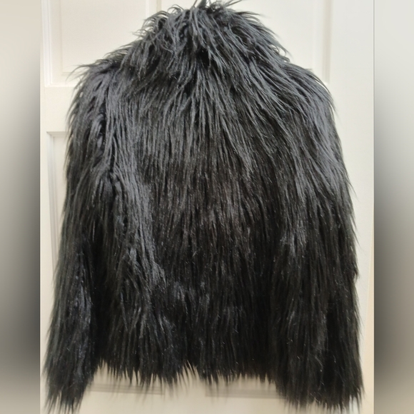 Zadig & Voltaire black shaggy /faux fur lined jacket - Picture 2 of 8